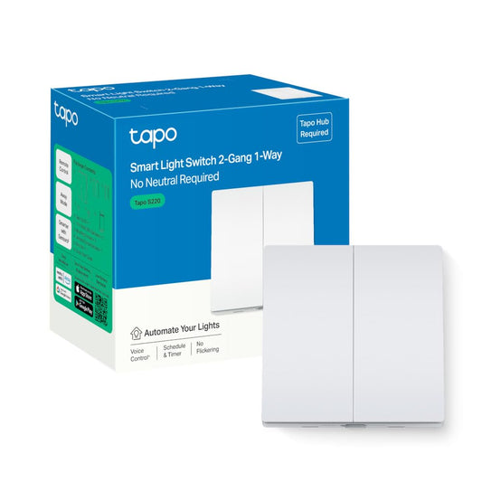 Tapo Smart Light Switch Gang 1 Way, Remote Control