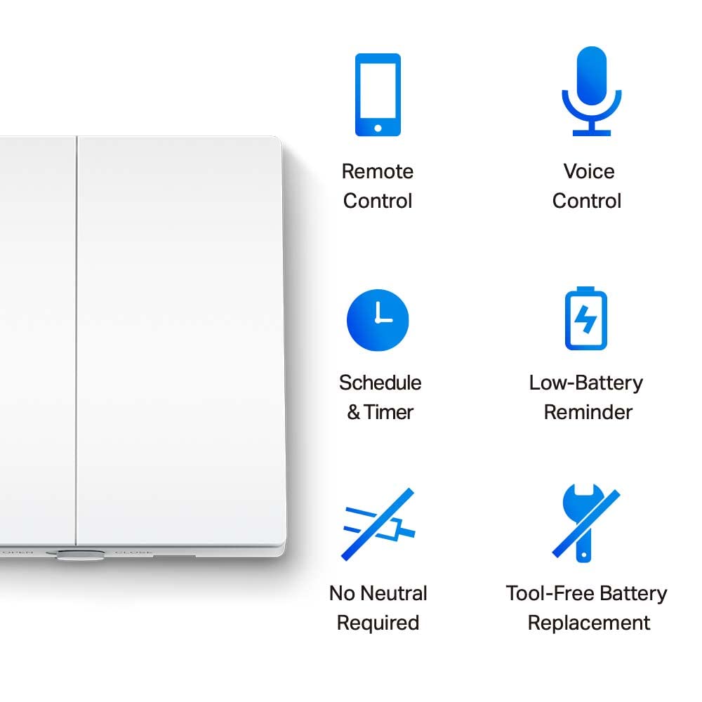 Tapo Smart Light Switch Gang 1 Way, Remote Control