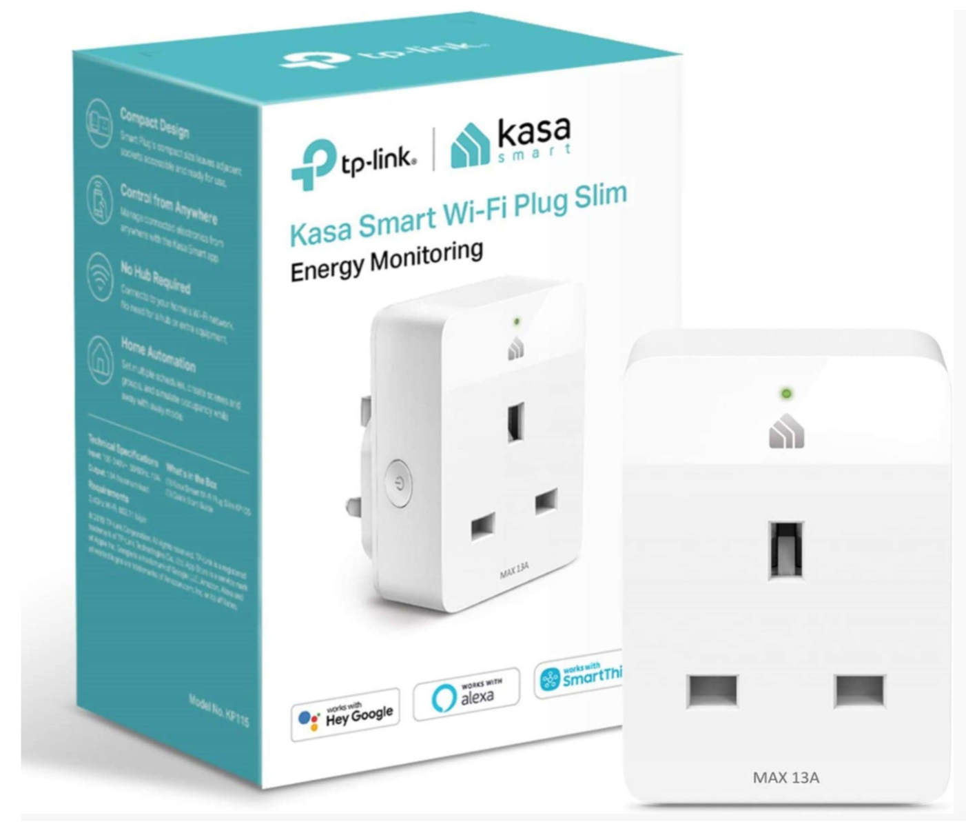 Tapo Smart WiFi Plug Slim with Energy Monitoring