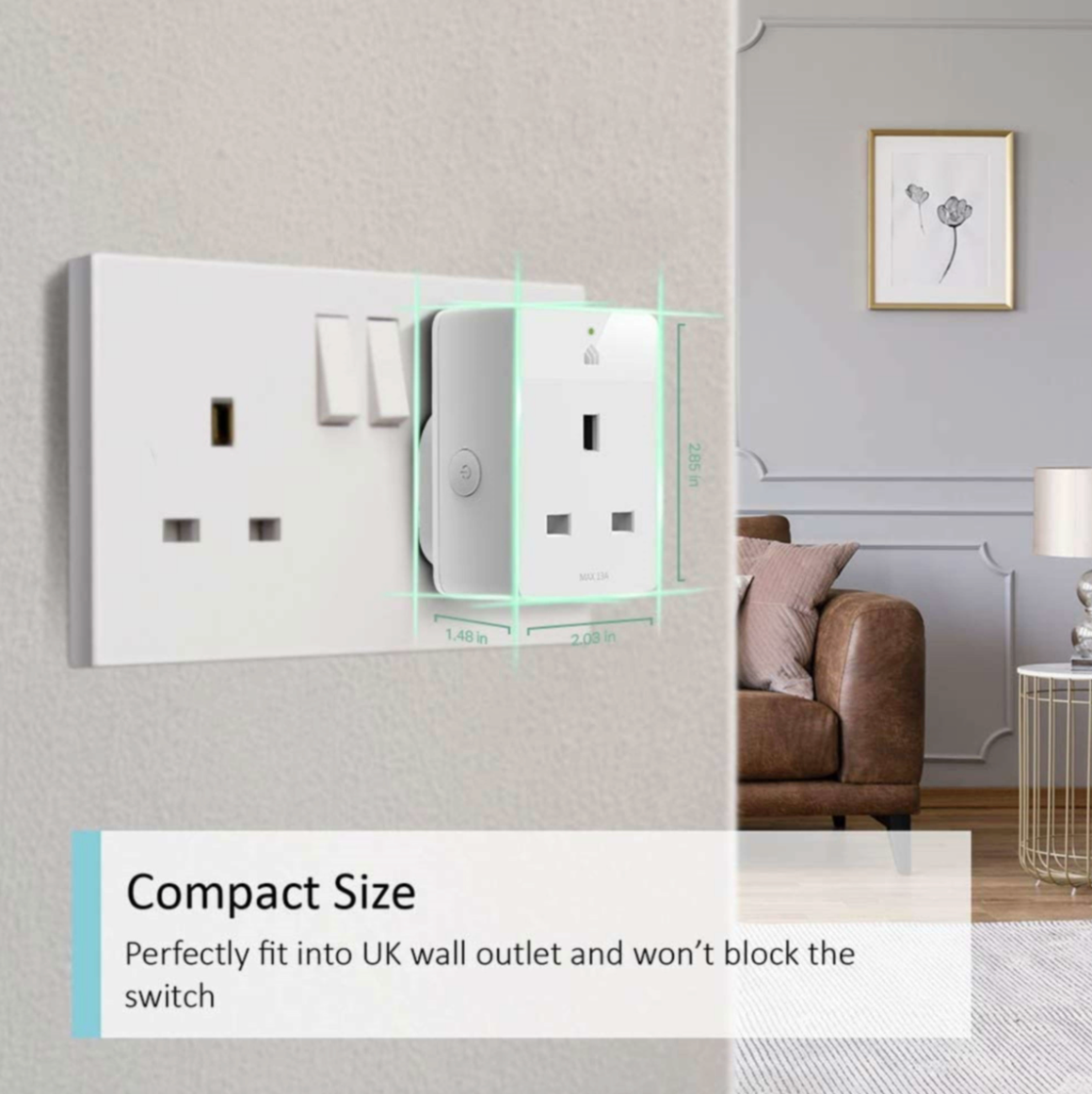Tapo Smart WiFi Plug Slim with Energy Monitoring