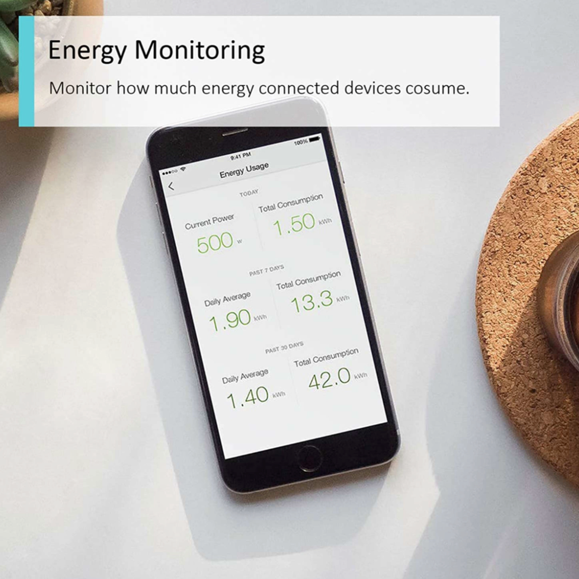 Tapo Smart WiFi Plug Slim with Energy Monitoring