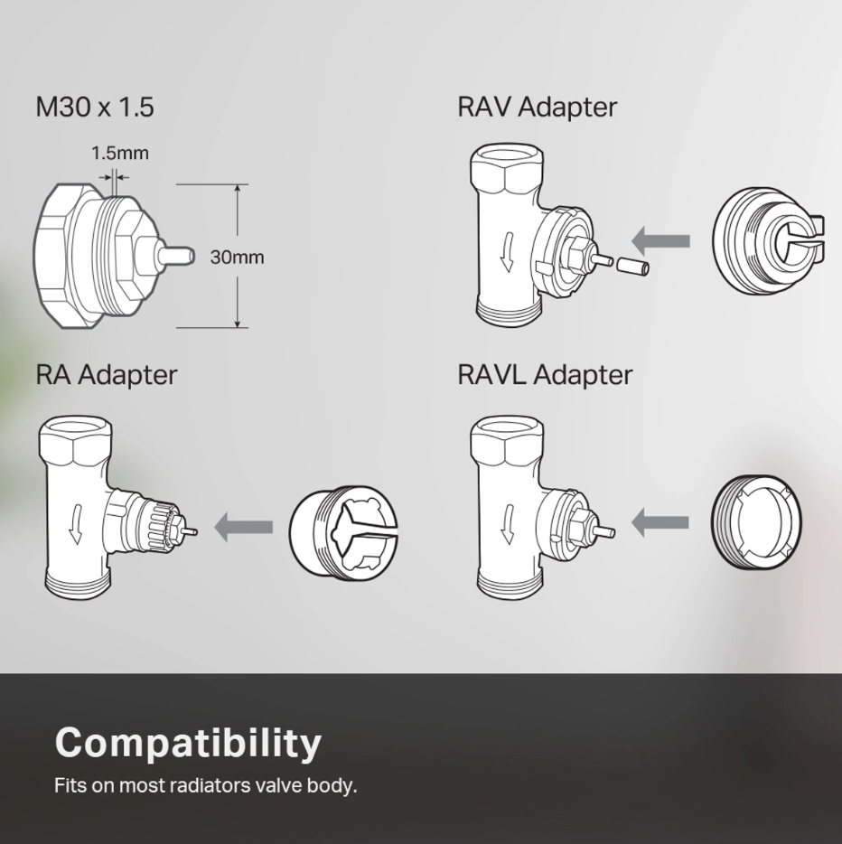 Tapo Kasa Smart Thermostatic Radiator Valve Starter Kit
