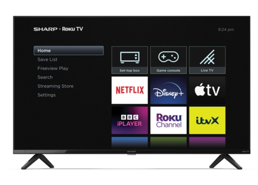 Sharp 2T (43") 1920 x 1080 pixels, LED, Smart TV
