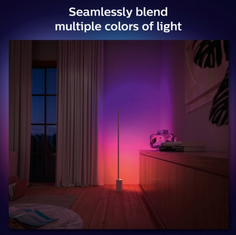 Philips Hue White and colour ambience single gradient floor lamp