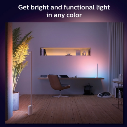 Philips Hue White and colour ambience single gradient floor lamp